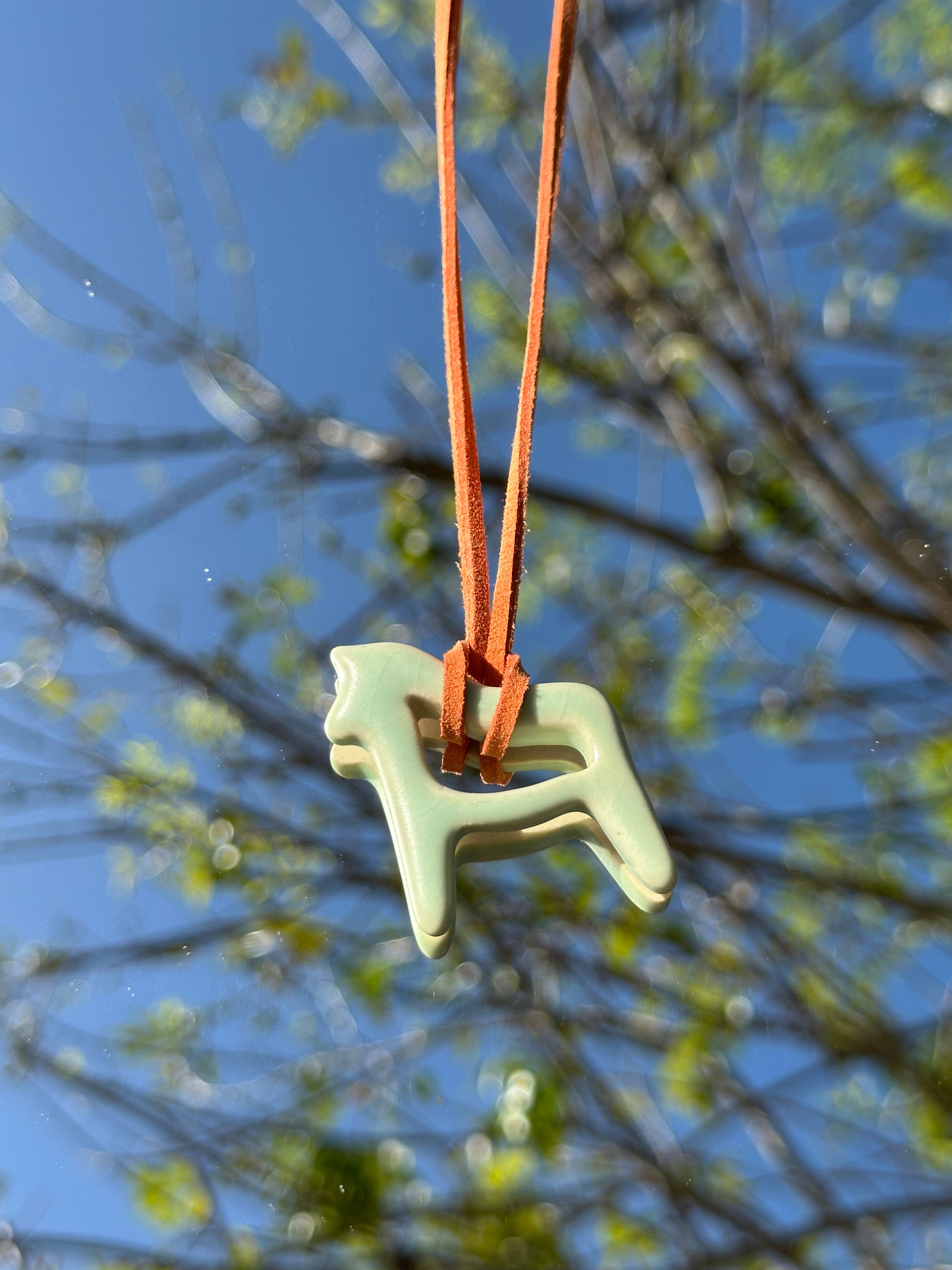 Dala Horse Necklace - Mint
