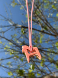 Dala Horse Necklace - Ruby Dust